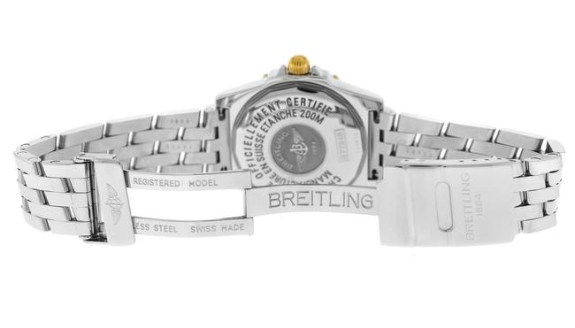 Breitling Silver Unisex 34mm Windrider Callisto B77346 Steel Gold Mop Quartz Watch