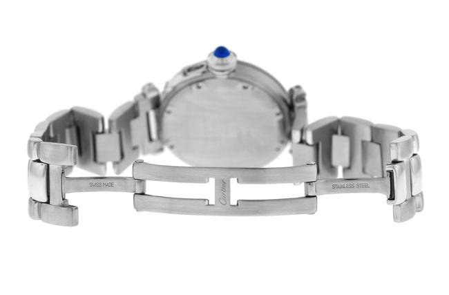 Cartier Silver Unisex Midsize Pasha Stainless Steel Date 36mm Watch