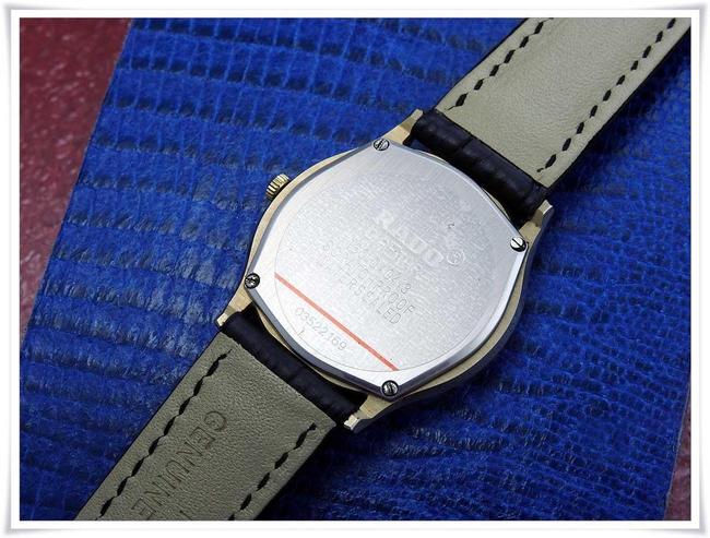 Rado Tungsten/Steel and Gold Dial " Diastar " Quartz Uni-sex Watch