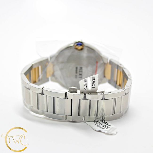 Cartier Silver Ballon Bleu 42mm Steel and 18k Yellow Gold Ref W2bb0022 Watch