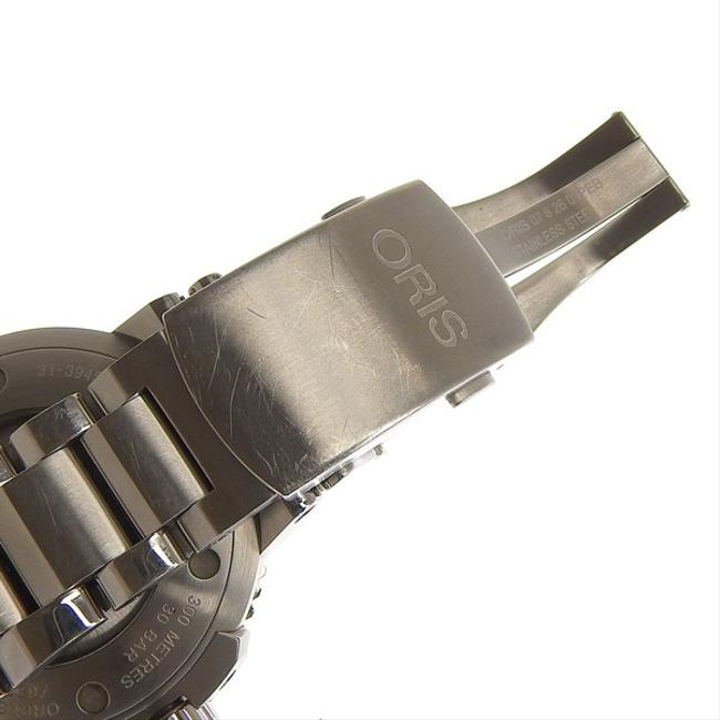 Oris Silver Genuine Aquis Date Mens 7653 Watch