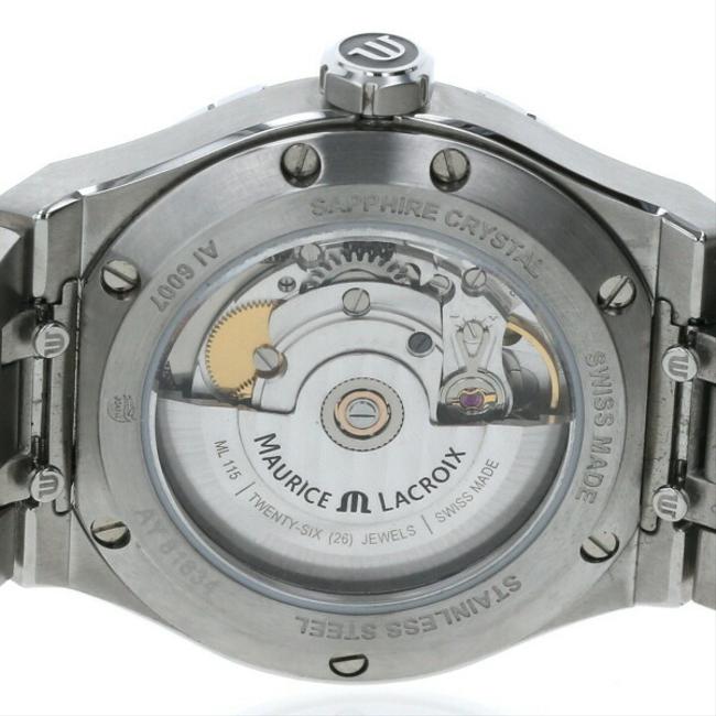 Maurice Lacroix Silver Icon See-through Back Ai6007-ss002-430-1 Self-winding Navy Dial Mens Watch