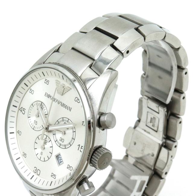 Emporio Armani Chronograph Silver Dial Mens Quartz Ar5963 Ar-5963 Watch