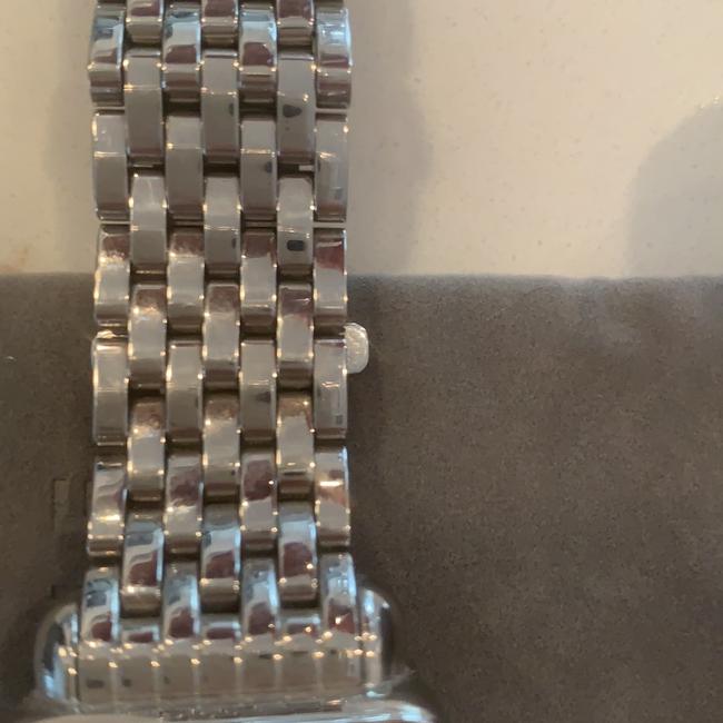 Michele Stainless Steel Deco Diamond Watch