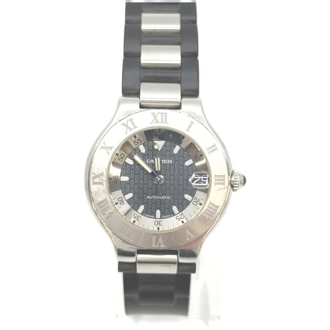 Cartier Black 36mm 2427 Autoscaph Mens Unisex 863145 Watch