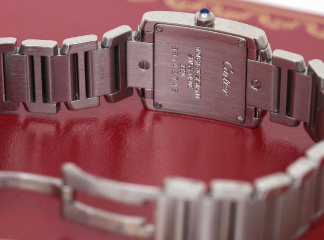 Cartier Silver Tank Francaise Quartz Stainless Steel Bracelet 20mm Watch
