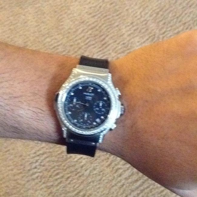 Hublot Black Mdm Diamond Bezel Chronograph 1810.1 Watch