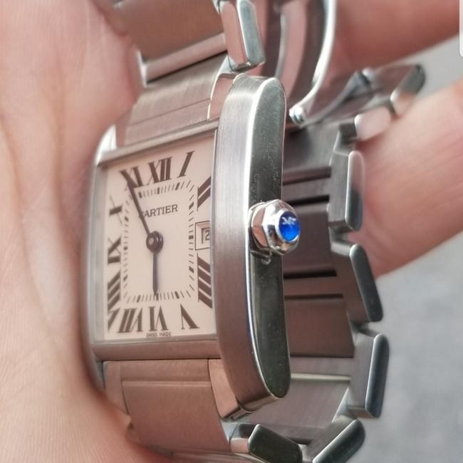 Cartier Silver Meduim Tank Watch