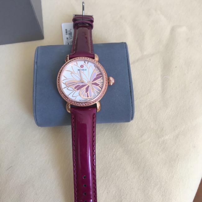 Michele Multicolor New Garden Party Topaz Rose Gold Diamond Butterfly Mw05d36b4995 Watch
