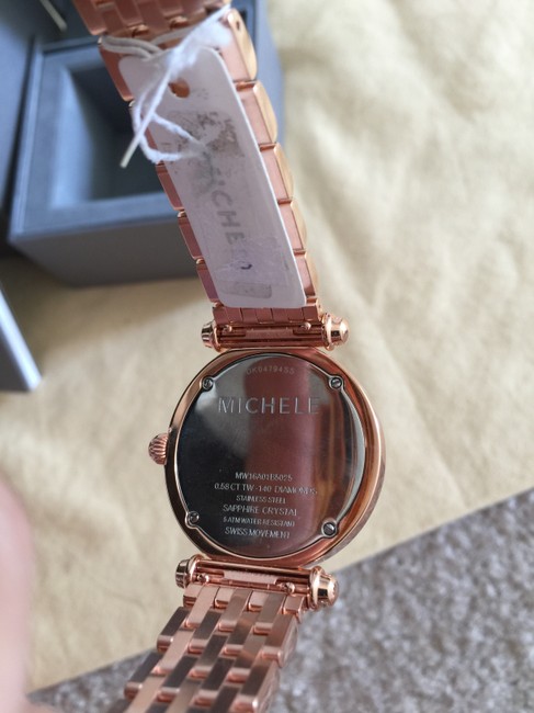 Michele Rose Gold Caber Diamond Gold-tone Mop Mww16a000044 ( Watch