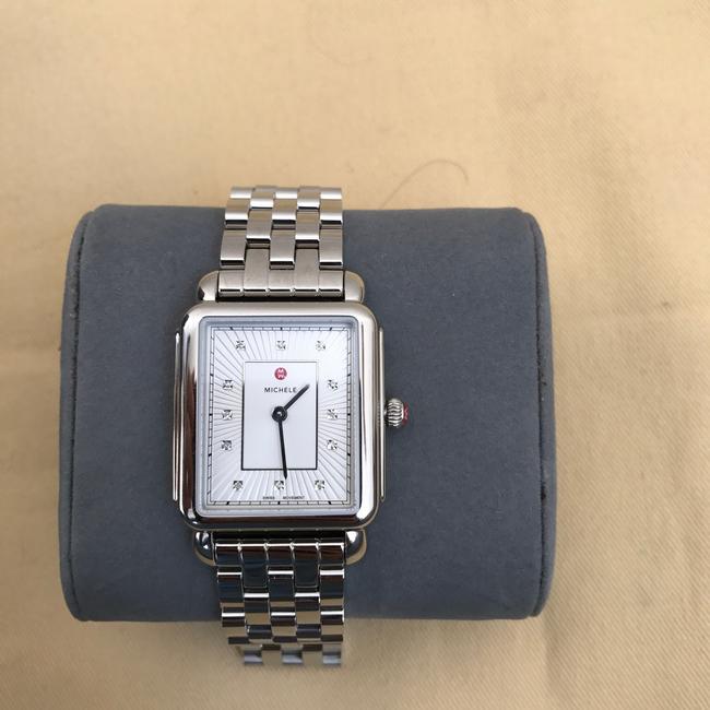 Michele Silver Deco Ii Mop Mww06x000026 Watch