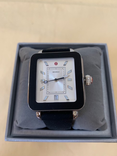 Michele Black / Silver Deco Sport and Silicone Mww06k000002 Watch