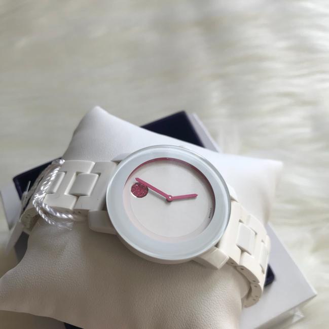 Movado White / Pink Womens Bold Dial Silicone/Resin 3600157 Watch