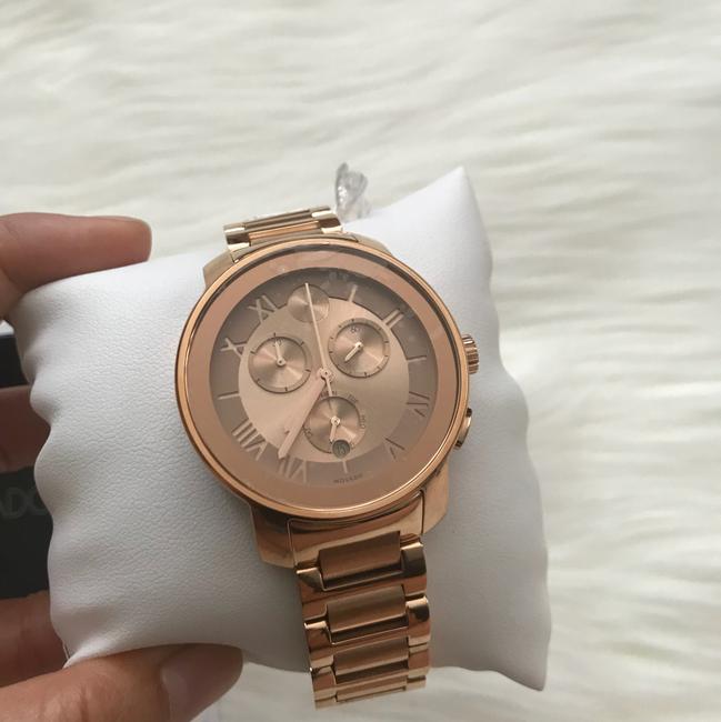 Movado Rose-gold Bold Chronograph Rose Dial Womens 3600210 Watch