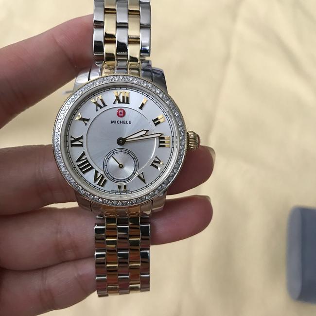 Michele Gold/ Silver Harbor 2 Tones Dial Mww28a000002 Watch