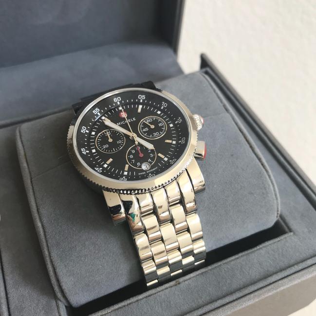 Michele Silver/ Black Sport Sail Dial Mww01c000022 Watch