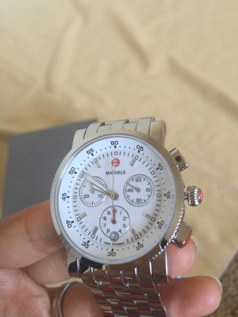 Michele Silver Sport Sail White Dial Mww01c000021 Watch
