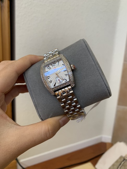 Michele Silver Urban Mini Diamond Bracelet Mww02a000619 Watch