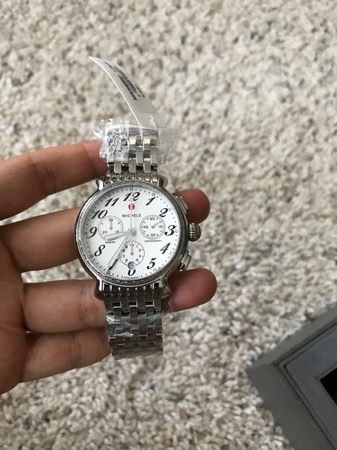 Michele Silver Fluette White Dial Mww24a000001 Watch