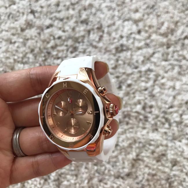 Michele White/ Rose Gold Jelly Bean White/ Mww12f000030 Watch