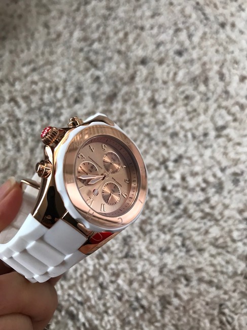 Michele White / Rose Gold Jelly Bean White/ Mww12f000030 Watch