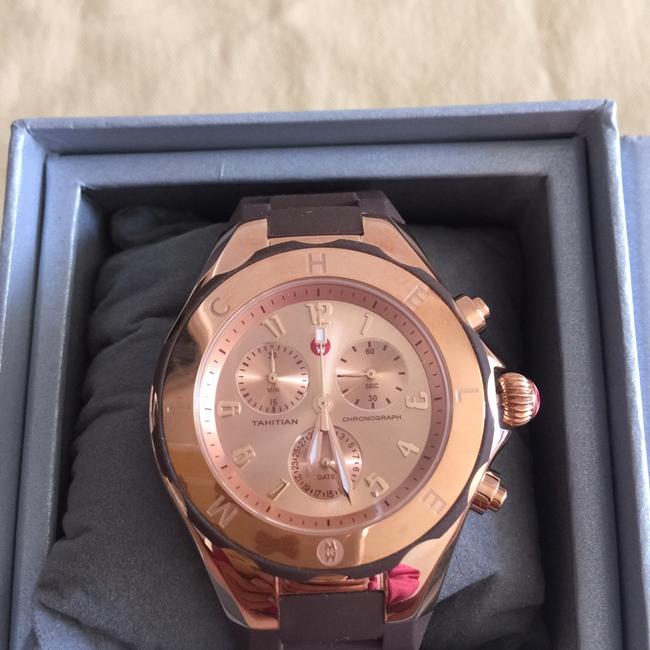 Michele Brown/ Rose Gold Jelly Watch