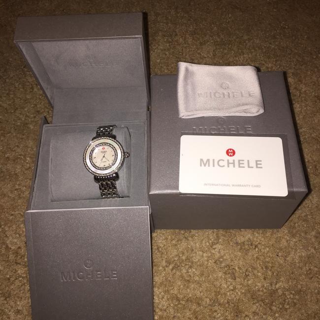 Michele Stainless Steel Cloette Diamond Mww20e000001 Watch
