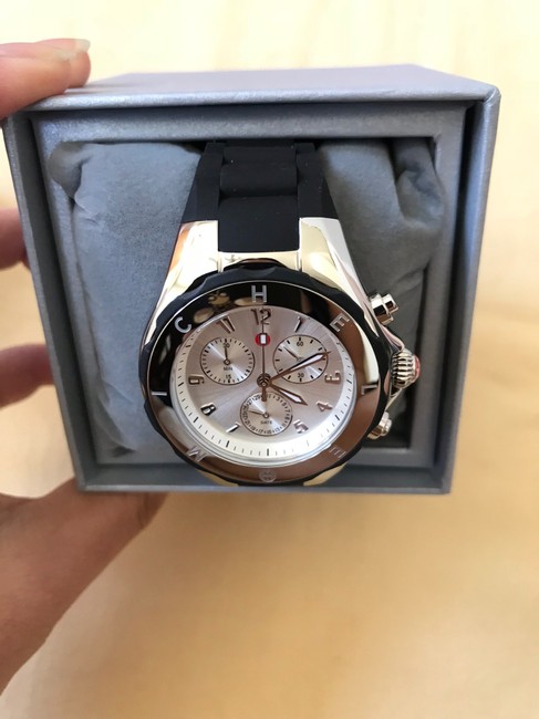 Michele Black / Silver Jelly Flash-sale 10% Off Bean Mww12f000033 Watch