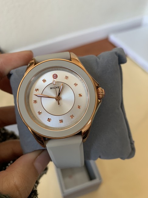 Michele Multicolor Cape Topaz Rose Gold Taupe Mww27a000023 Watch
