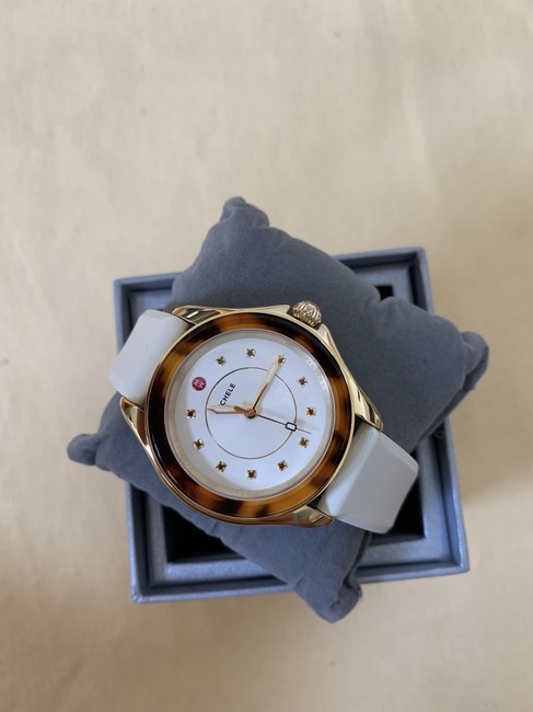 Michele Multicolor Cape Ivory Gold Tort Topaz Dial Mww27a000030 Watch