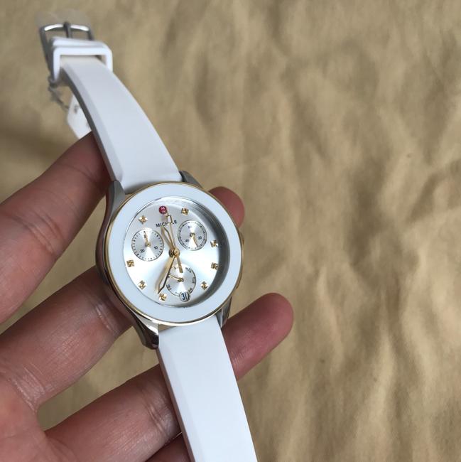 Michele Gold/ Silver Cape Chronograph 2 Tone Mww27c000008 Watch
