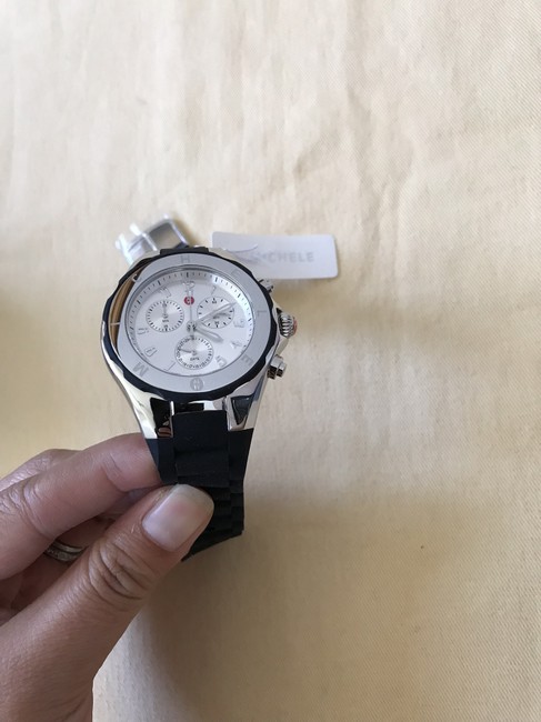 Michele Black Silver Jelly Mww12f000033 Watch