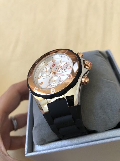 Michele Black/ Silver-rosegold Jelly Mww12f000059 Watch