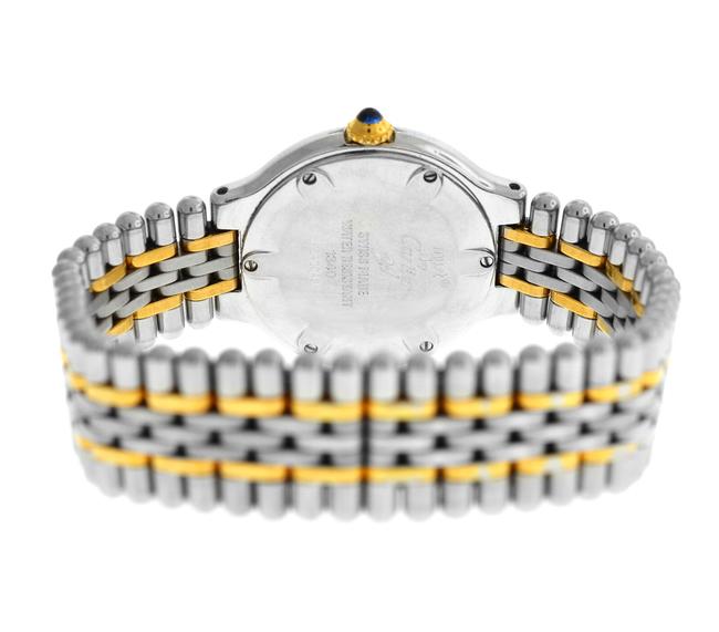 Cartier Yellow Gold Silver Ladies Must De 1340 Quartz Steel 28mm Bullet Watch