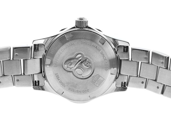 TAG Heuer Silver Ladies Aquaracer Waf1416 Steel Mop Diamond Date 300m Quartz Watch