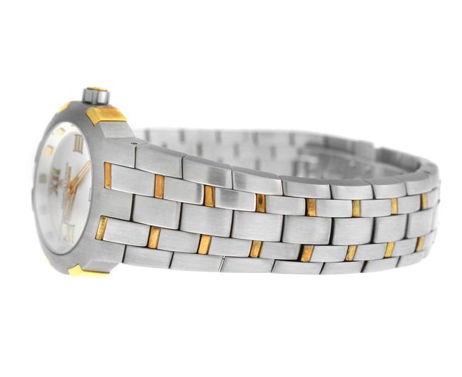 Maurice Lacroix Silver Gold Ladies Milestone Ms1013-ps103-110 Steel Quartz Watch