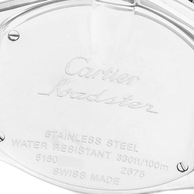 Cartier Silver 18k Yellow Gold and Stainless Steel Roadster W62026y4 Womens Wristwatch 36.5 X 30.5 Mm Watch