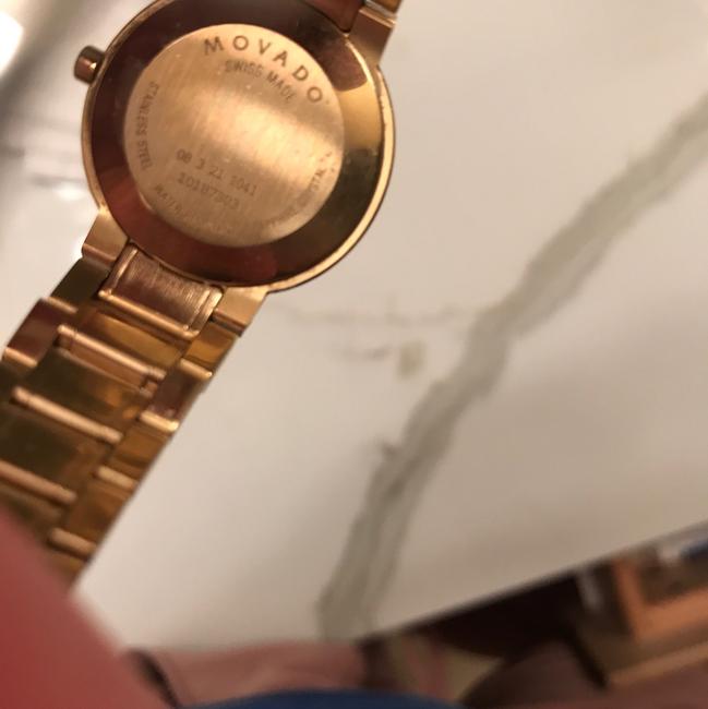 Movado Gold and Black Stiri Womens 0606196 Watch