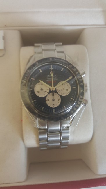 Omega Stainless Steel Speedmaster Gemini Iv 4 Chronograph 35658000 Blue Limited Pre Owned Watch