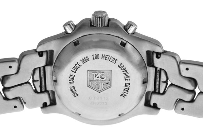 TAG Heuer Silver Mens Link Ct2113 Chronograph Steel 41mm Watch