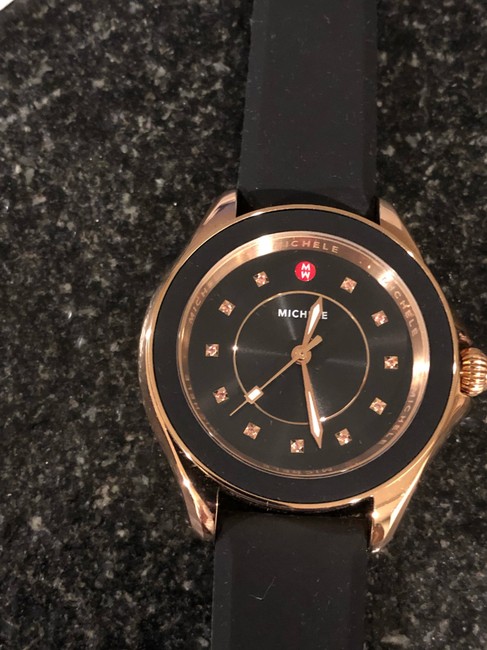 Michele Rose Gold/Black Watch