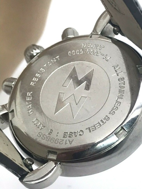 Michele Silver Csx Diamond Chronograph Womens M71-4000/5000 Watch