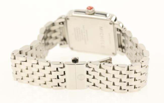Michele Silver Deco 16 Diamond Watch