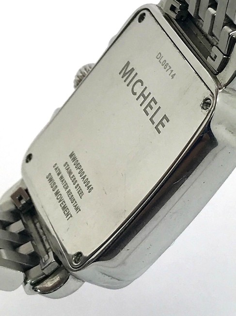 Michele Silver & Black Deco Carousel Chronograph Dial Ladies S\s Watch