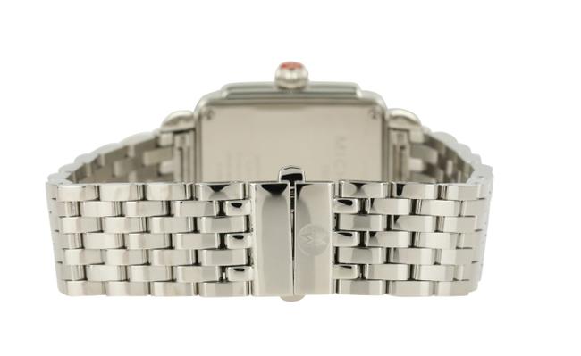 Michele Silver Deco Mid Diamond Watch