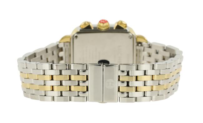 Michele Gold Deco Two-tone Stainless Steel and Plated Mother Of Pearl Watch