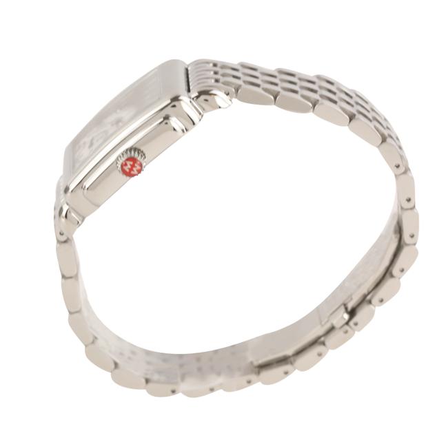 Michele Silver Deco Watch