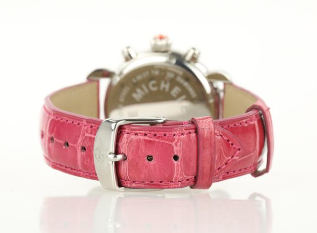 Michele Multicolor Csx-36 Diamond Pink Alligator Strap Watch