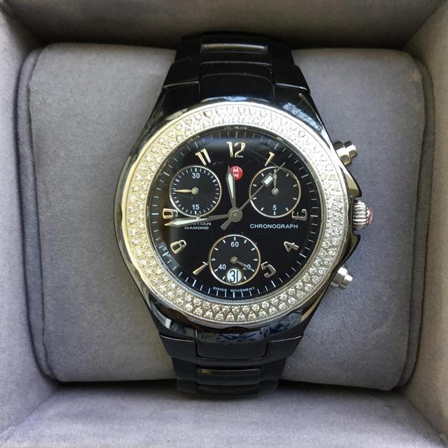Michele Black / Tahitian Diamond Ceramic Mww128000002 Watch