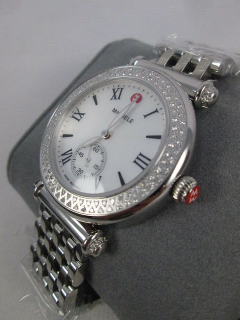Michele Silver Caber Mother Of Pearl Diamond Mww16a000001 Watch
